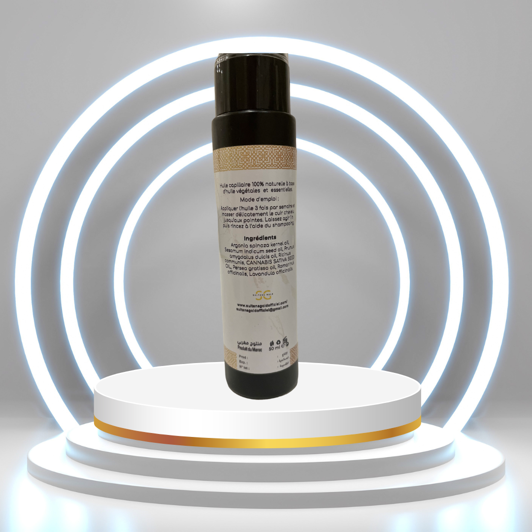 HUILE CAPILLAIRE ACCELERATEUR DE POUSSE  100% NATUREL